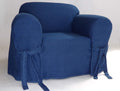 Denim one piece chair slipcover C8989