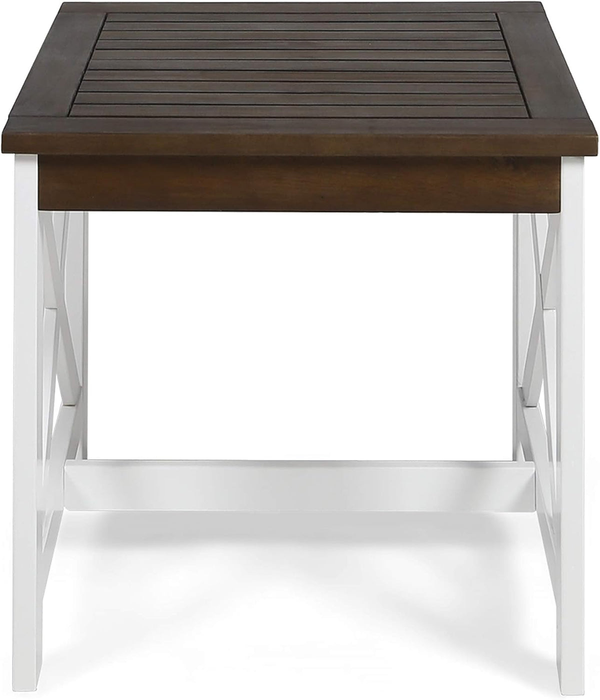 Acacia Wood End Table, Dark Brown Finish G159615