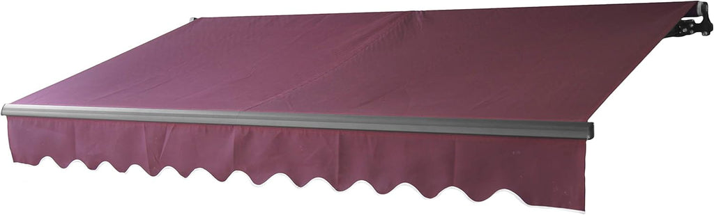 Blue and White Stripes Retractable Patio Awning O244