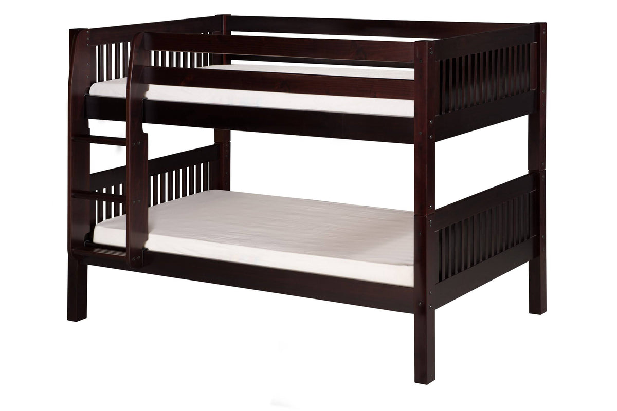 Cappuccino Low Bunk Bed with Headboard W739030