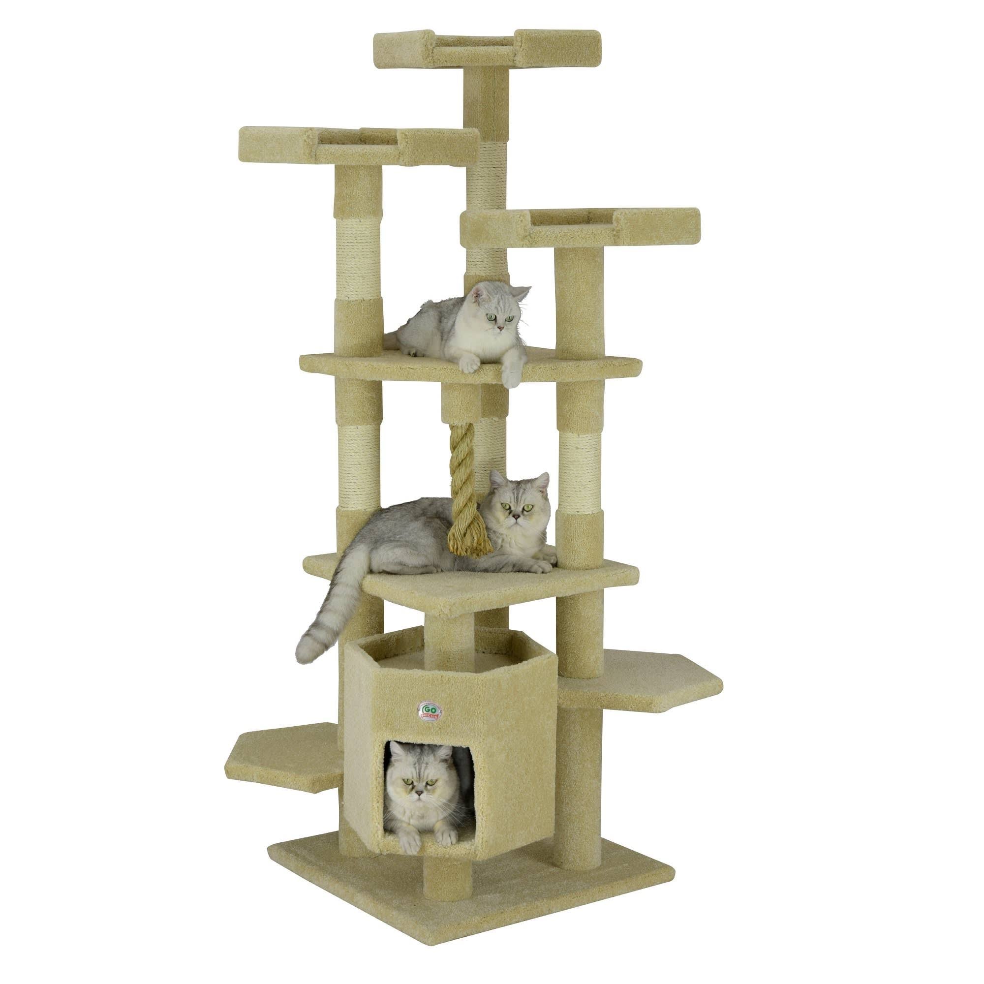 68 in. Carpeted Cat Tree O6363