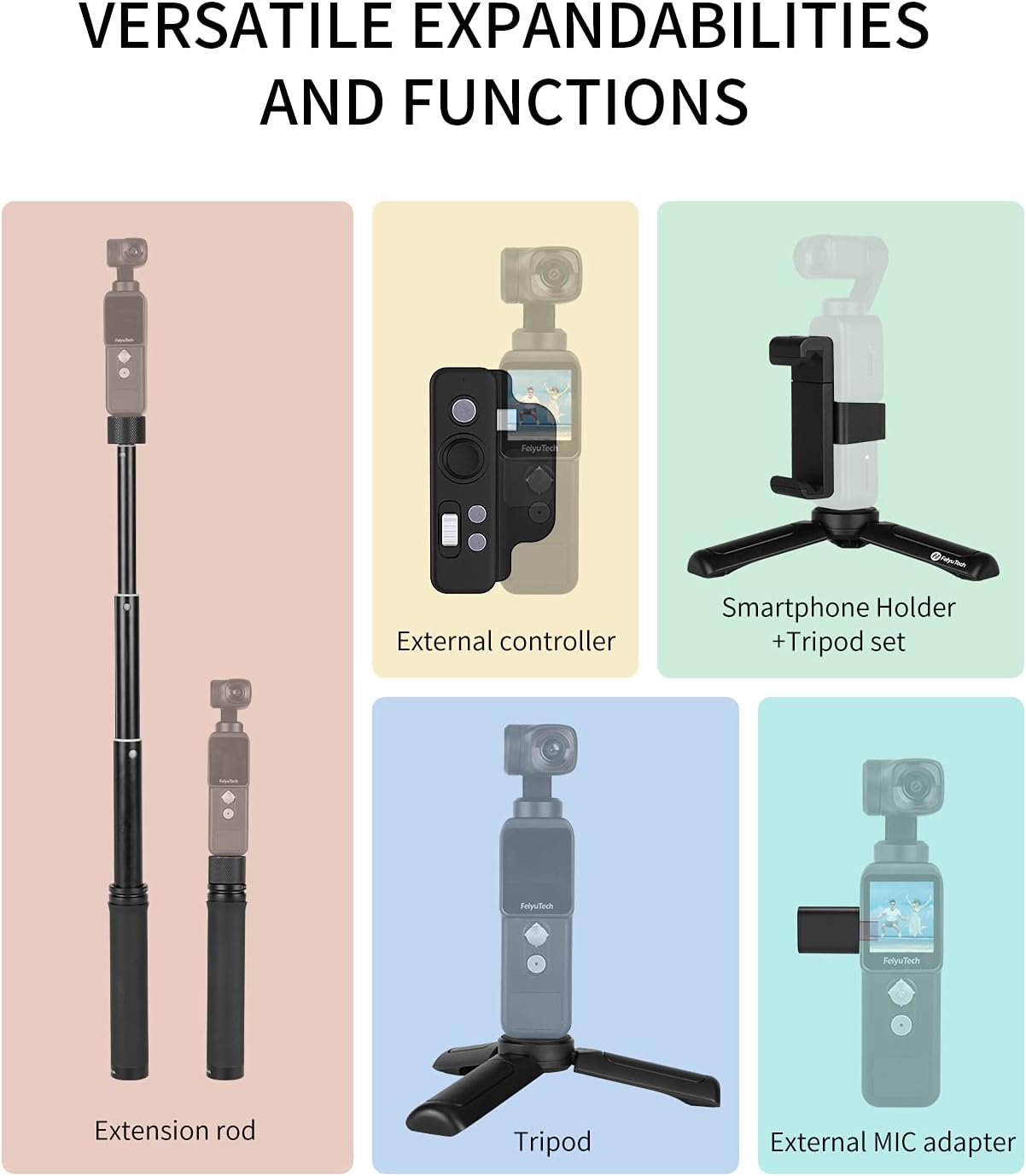 4K Video Action Camera with 3-Axis Gimbal Stabilized T1447