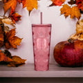 Pink Shimmer Shell Mermaid Scales Cold Cup Tumbler 24 oz Q189727