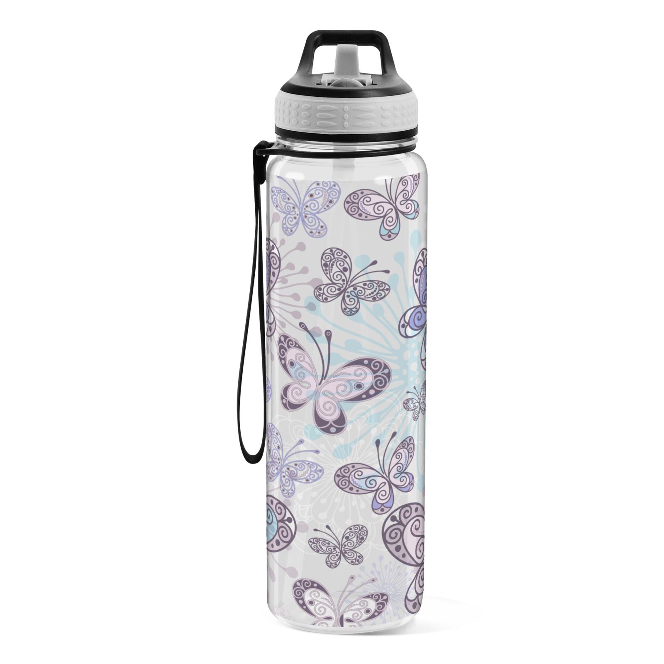 32oz Leakproof Tritan Sports Water Bottle with Straw E9871