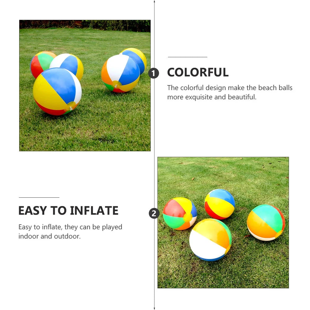 3Pcs Inflatable Beach Ball Pool Water Toy D409928