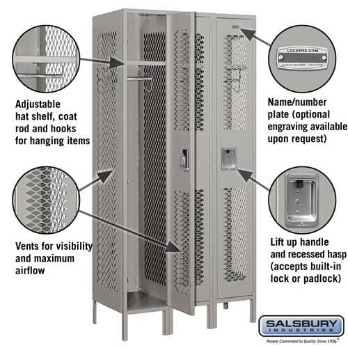 Gray Metal Locker Q857868