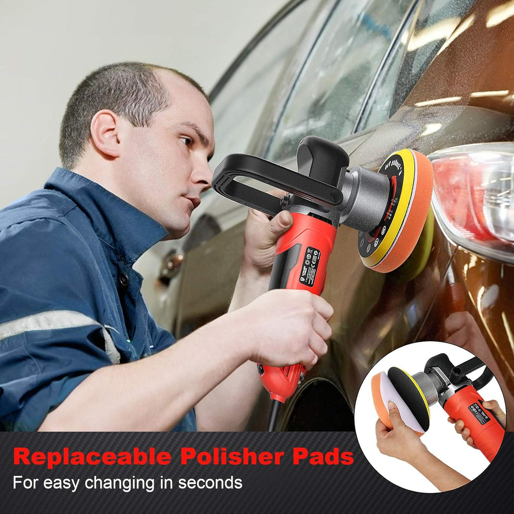 6 Inches Dual Action Random Orbital Polisher Pack of 2 Q59921