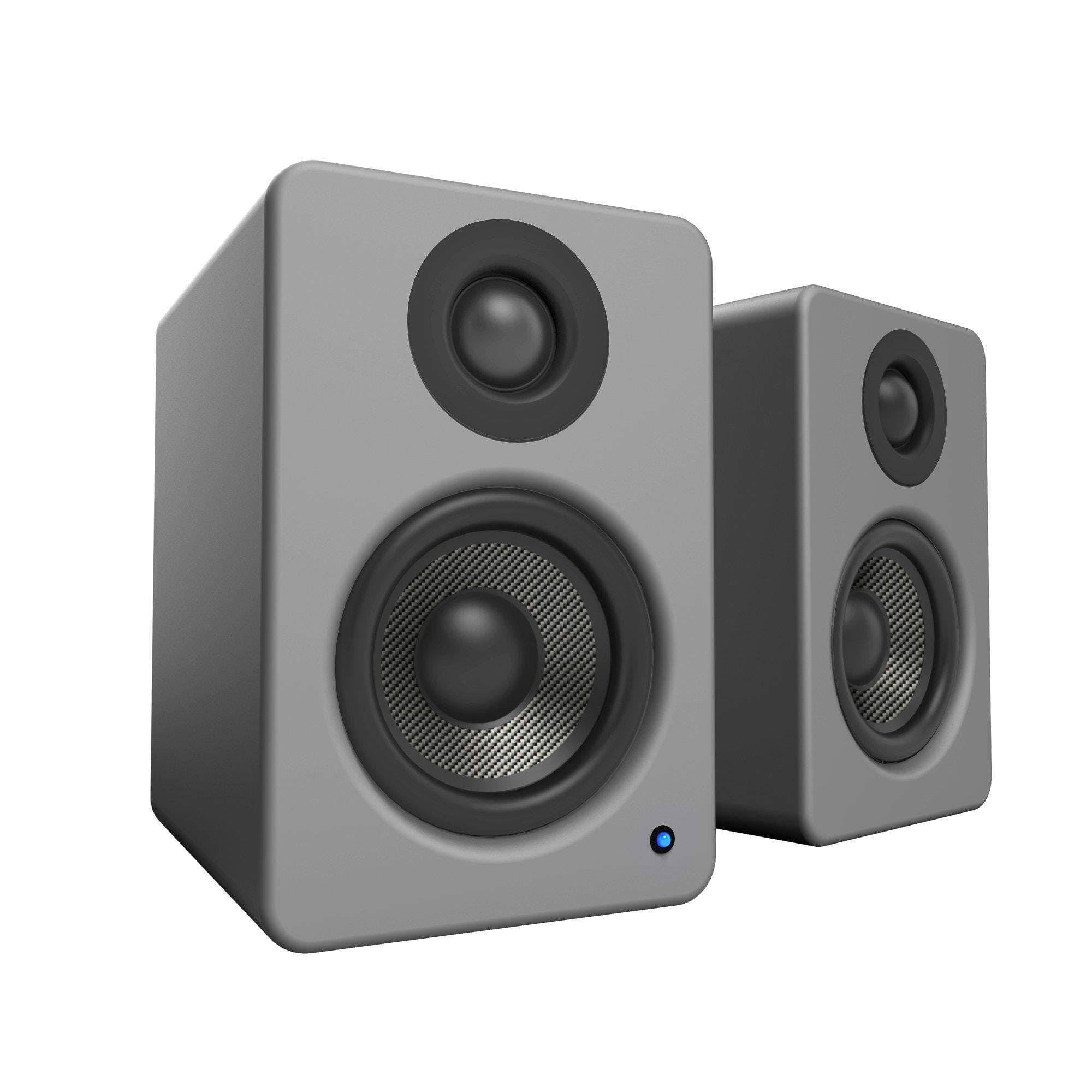 Matte Gray Powered Desktop Speakers V4409