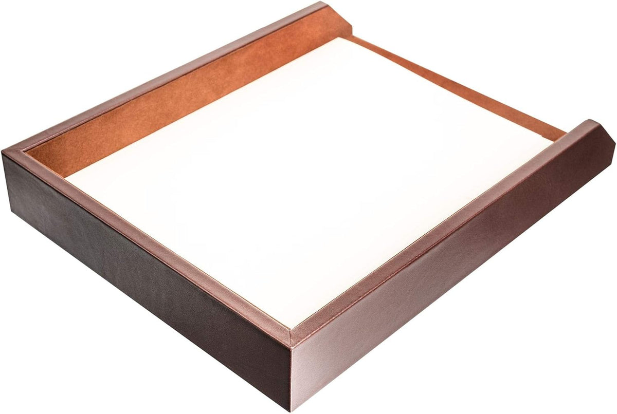 Chocolate Brown Leather Letter Tray Pack of 2 M49844