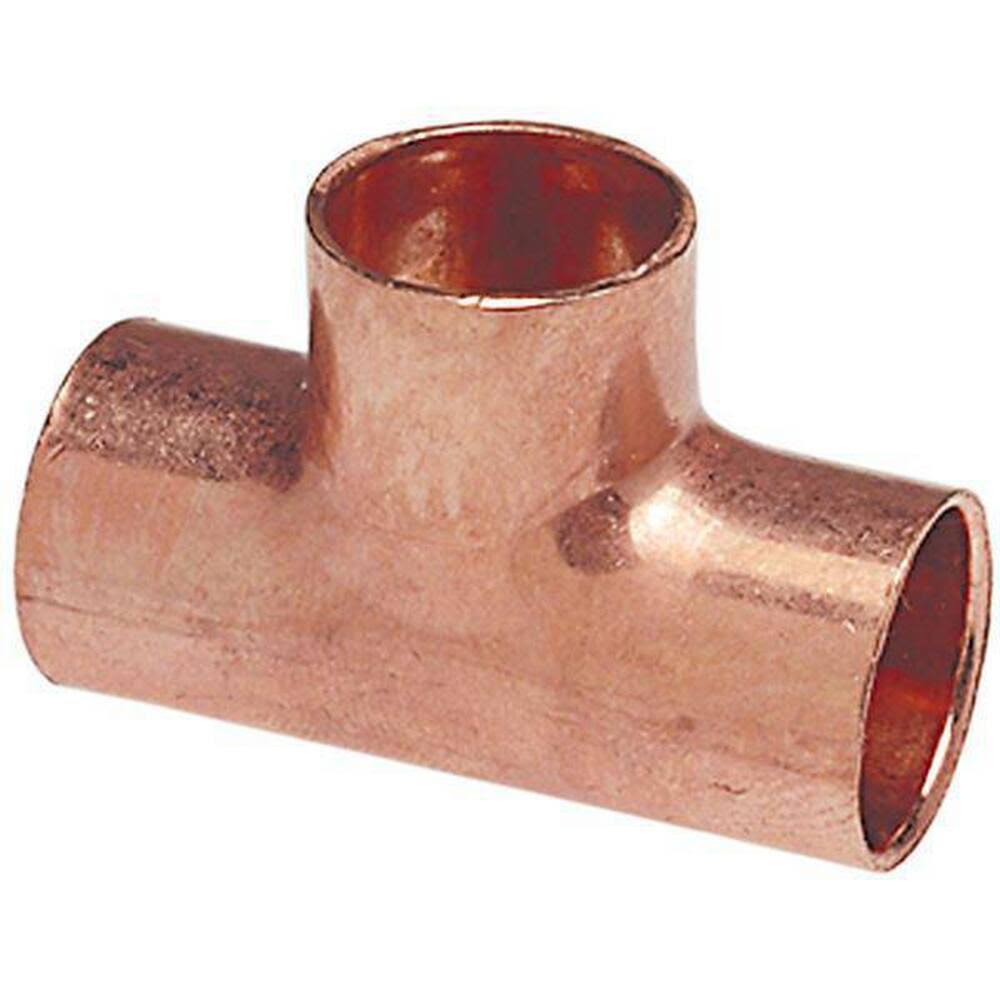 3x22 x 3x22 x 1/2x22 Reducing Wrot Copper Tee V551234