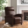 Genuine Leather Manual Club Recliner H1664