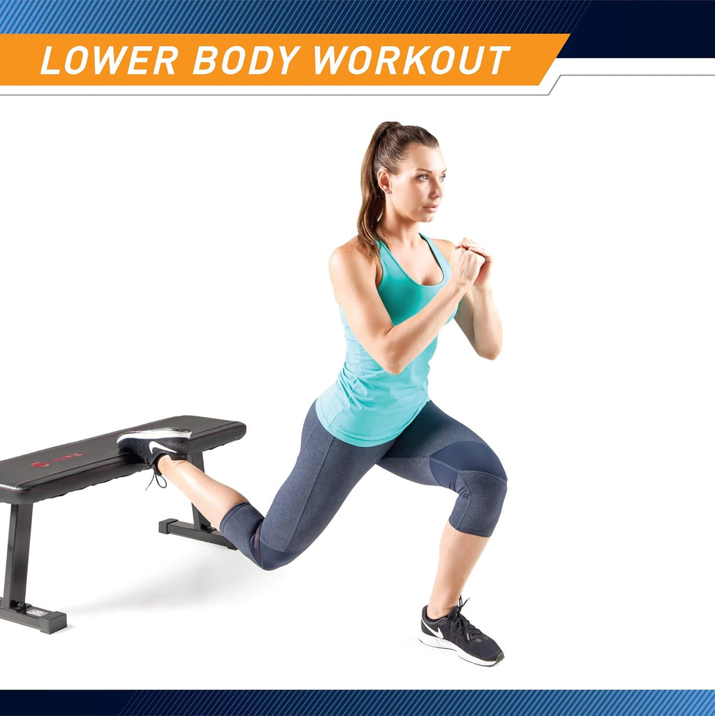 Black Utility Weight Bench, 600 lbs Capacity, Pack of 2 R381