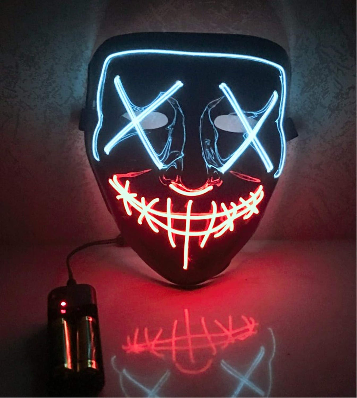 Purple Light Up Mask Pack of 2 E37349