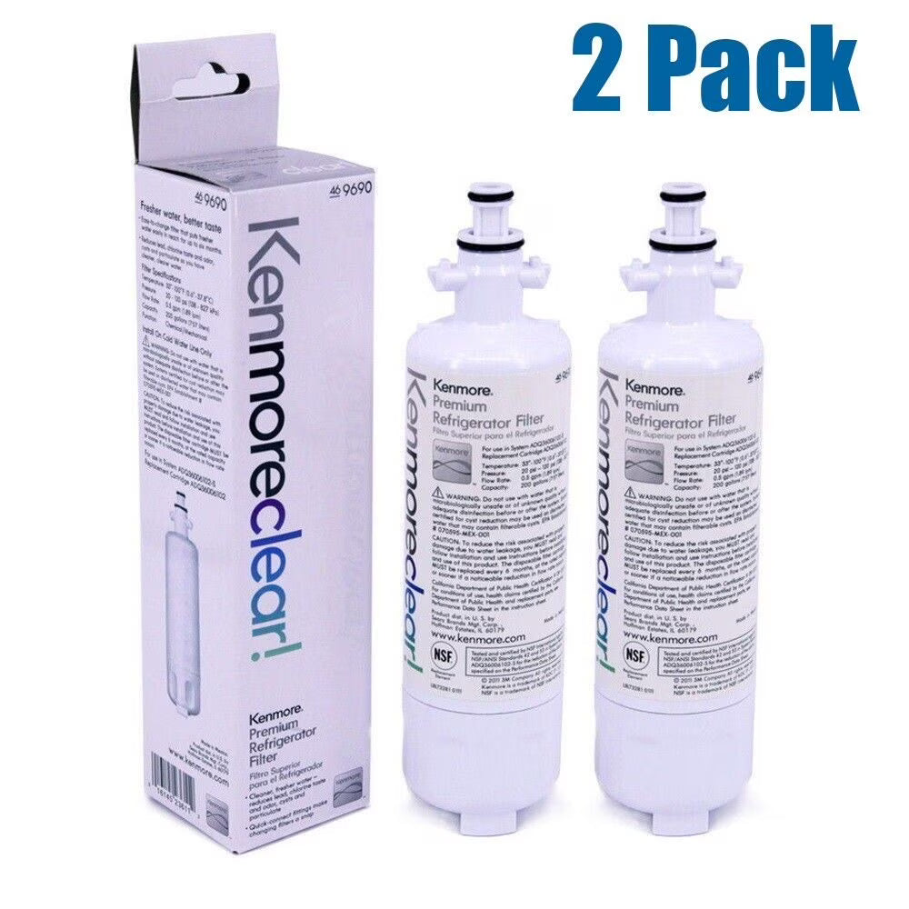 2 Pack White Refrigerator Water Ice Filter V710