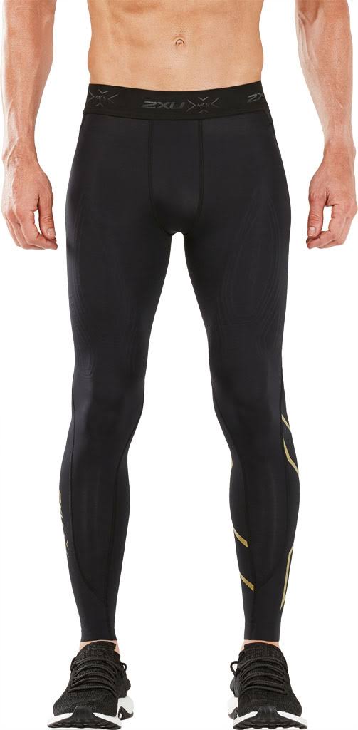 Compression Tights Black/Gold Extra Small H318