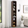 8-Tier Media Tower Rack with Adjustable Shelves J898052