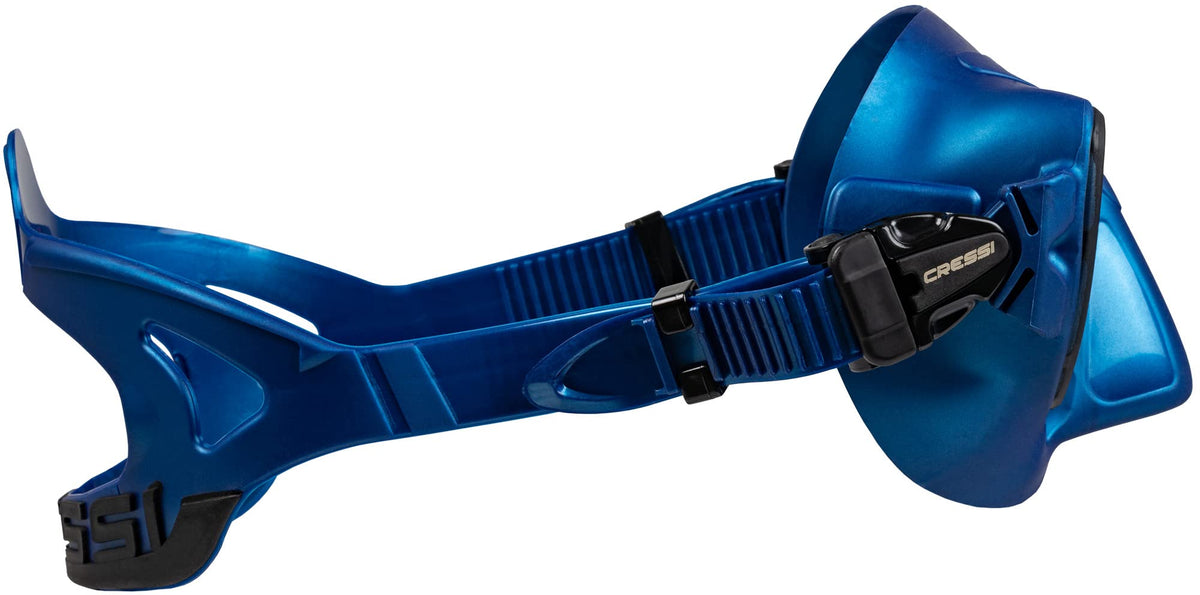 Blue Metal/Black Clear Lens Mask H40202