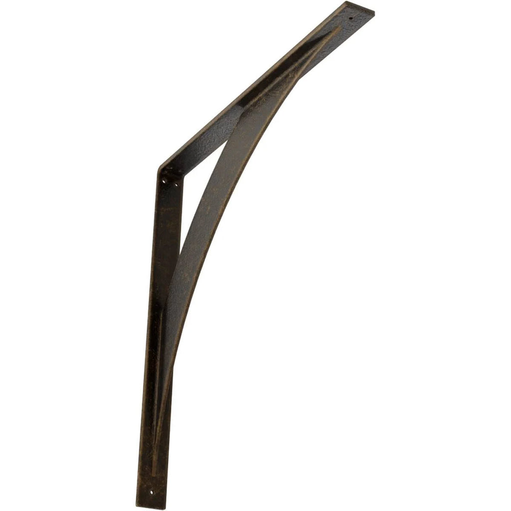 Antiqued Brass Steel Bracket X9467