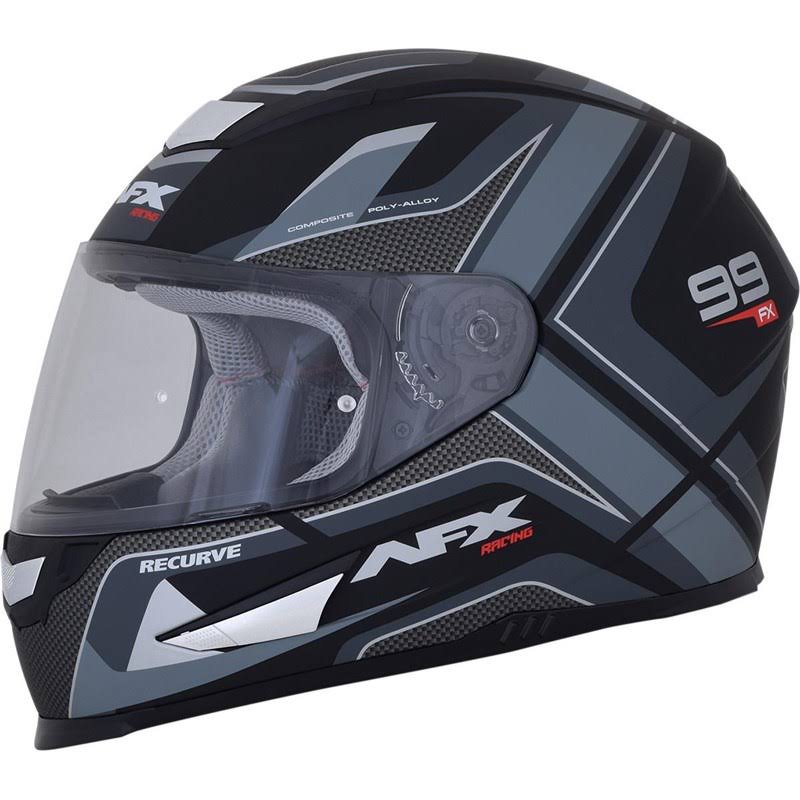 Pearl White/Red Recurve Helmet A8039