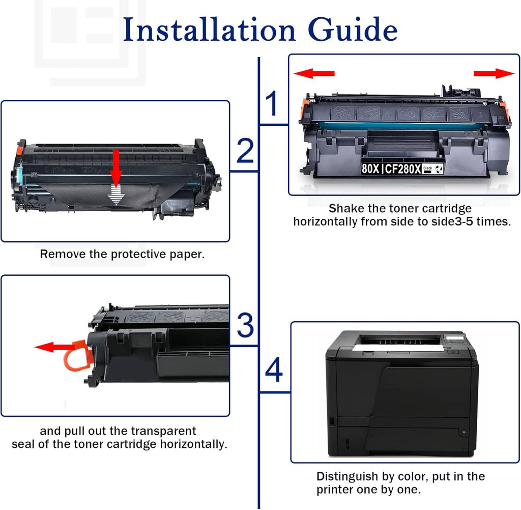 Black Toner Cartridge 80X CF280X 1 Pack Y36764