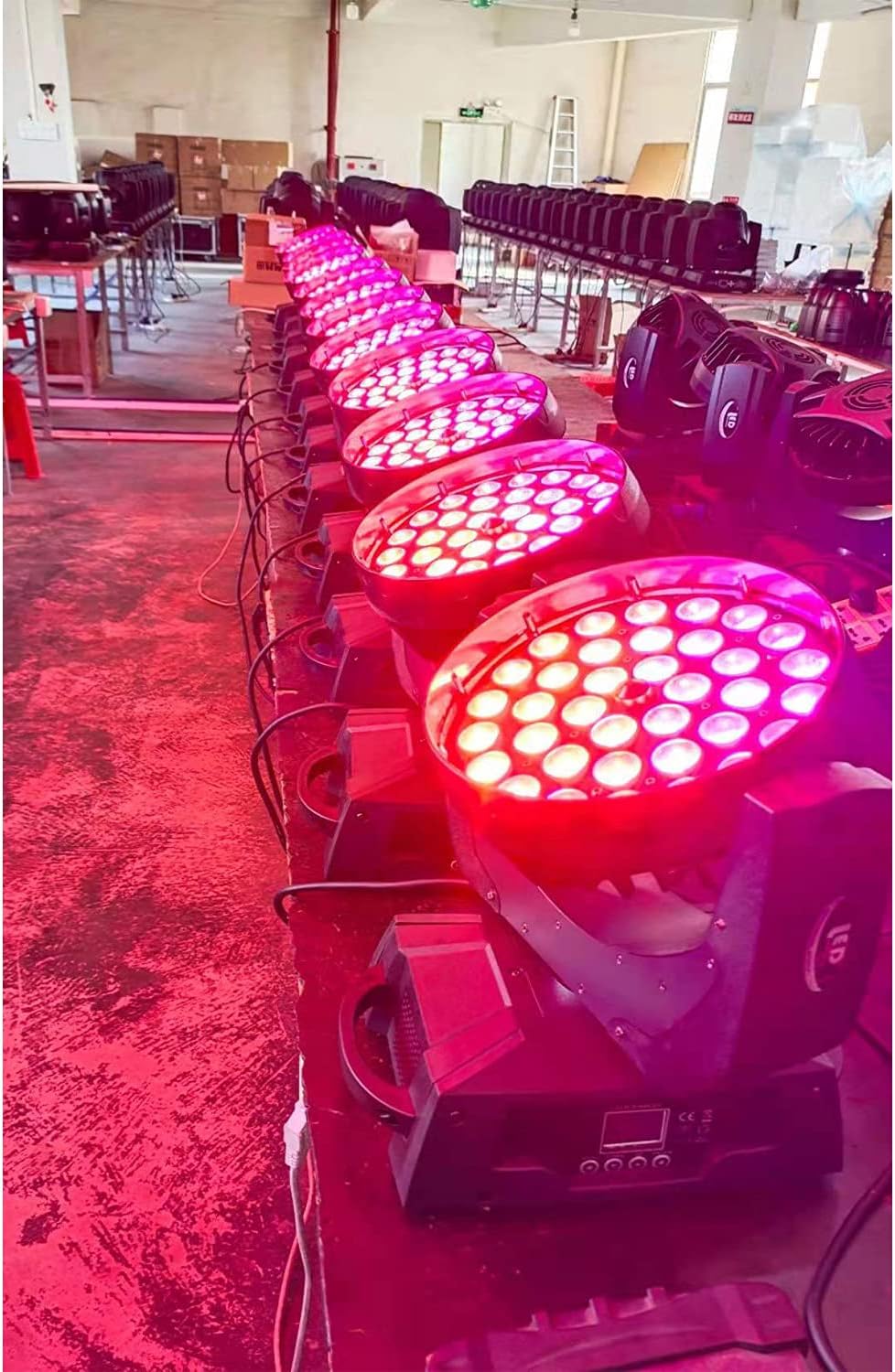 36x18W RGBWAUV 6 in 1 LED Zoom Moving Head Stage Wash Light B589495