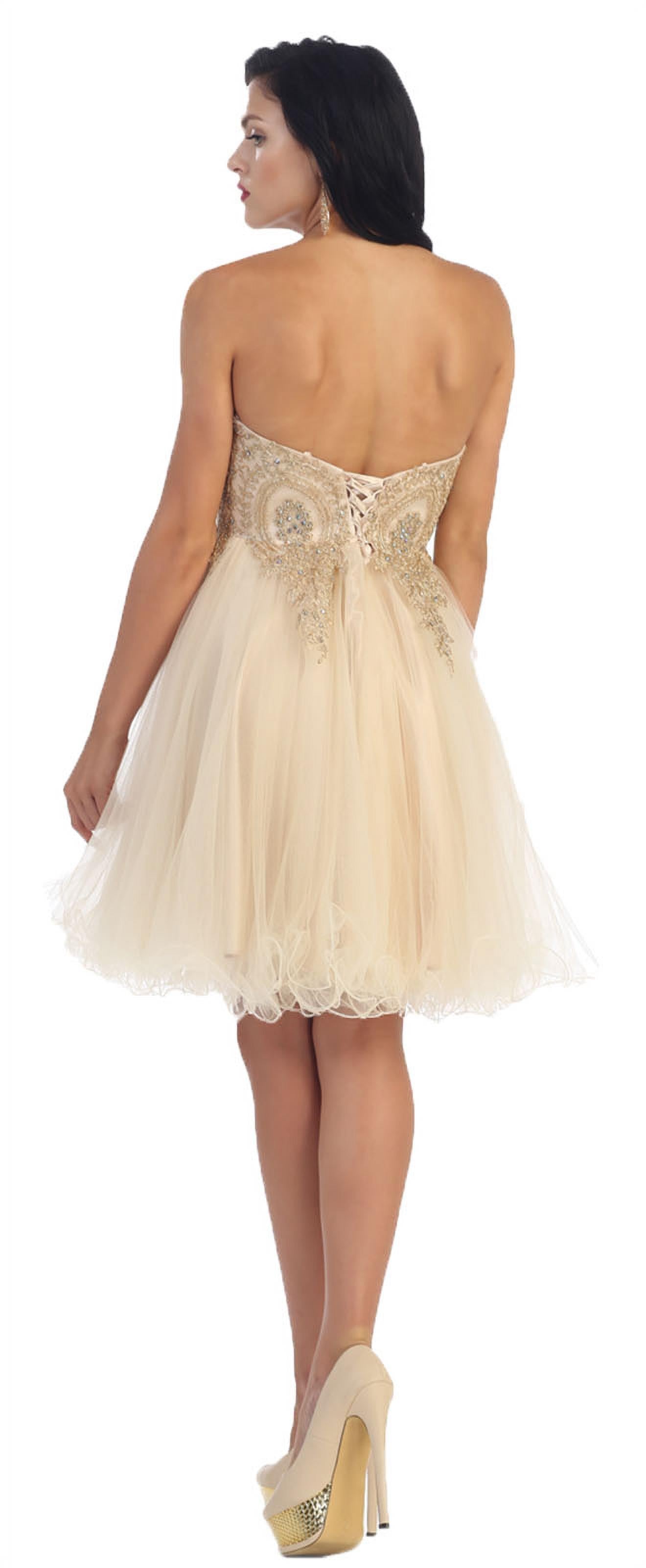 Corset Back Homecoming Dress T55119