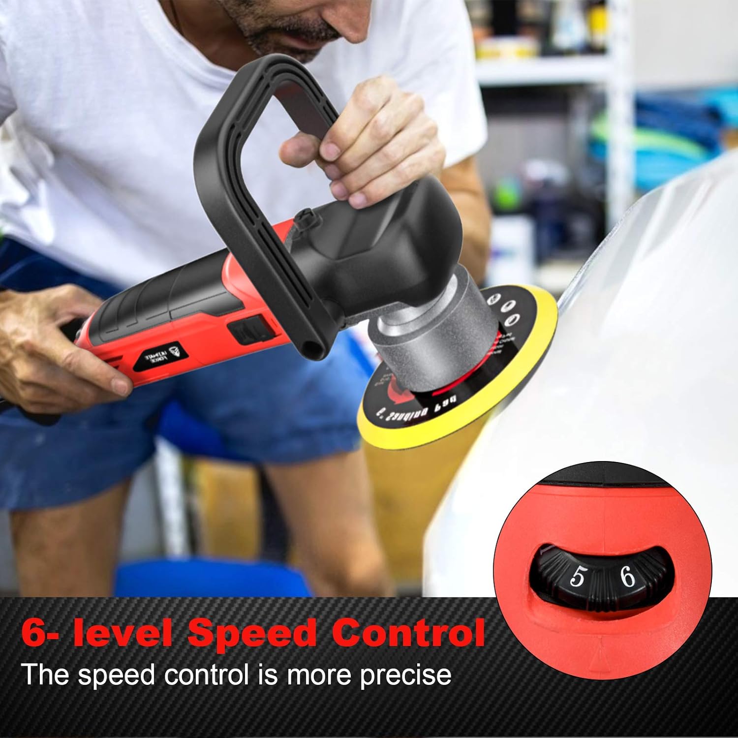 6 Inches Dual Action Random Orbital Polisher Pack of 2 Q59921