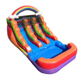 Rainbow Cloud Inflatable Double Water Slide with Blower, 13 Ft Z594024