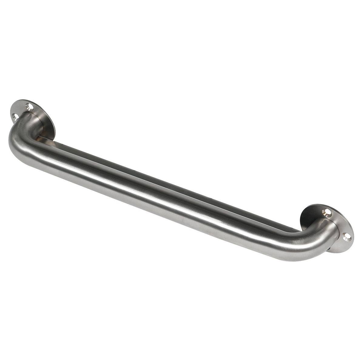 Ligature Resistant Grab Bar, 18 in, Silver L1732