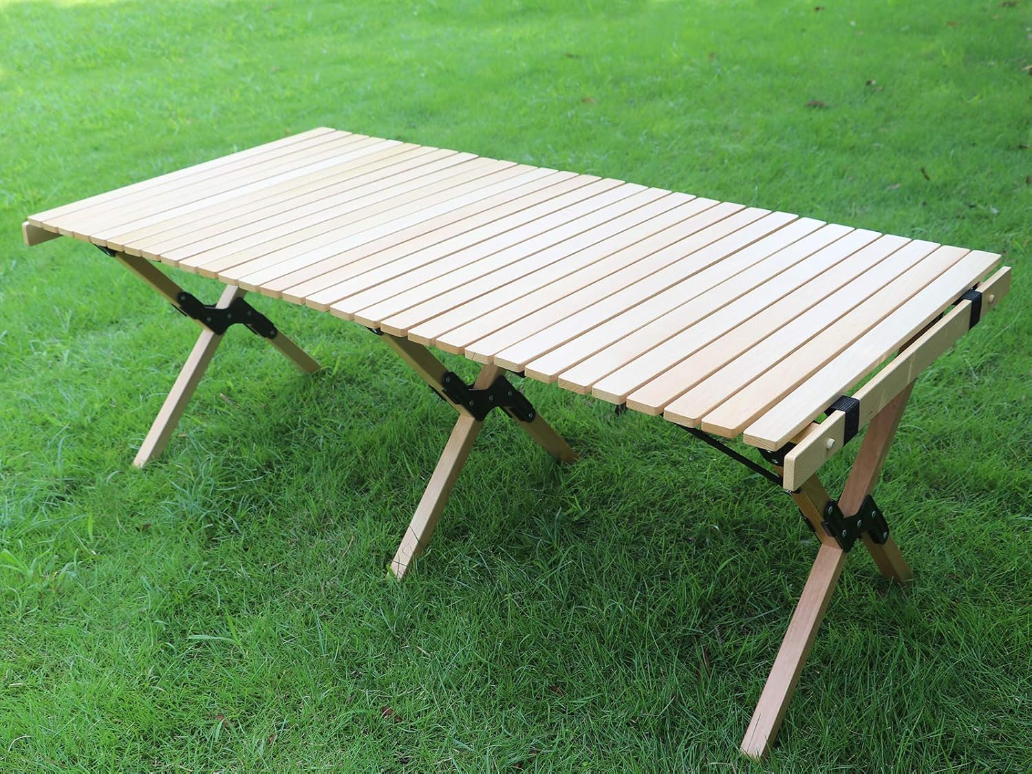 Camping Folding Wood Table U196814