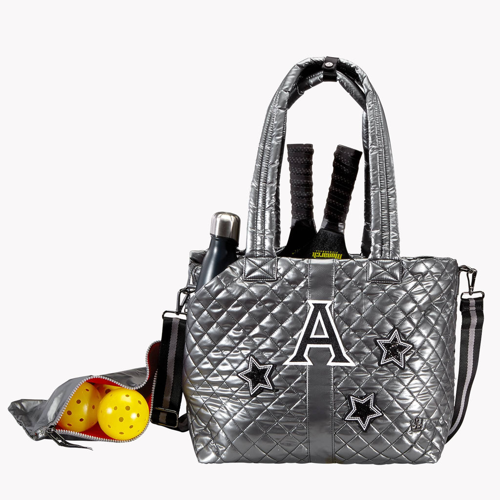 Kitchen Sink Tote Gunmetal Silver D6041