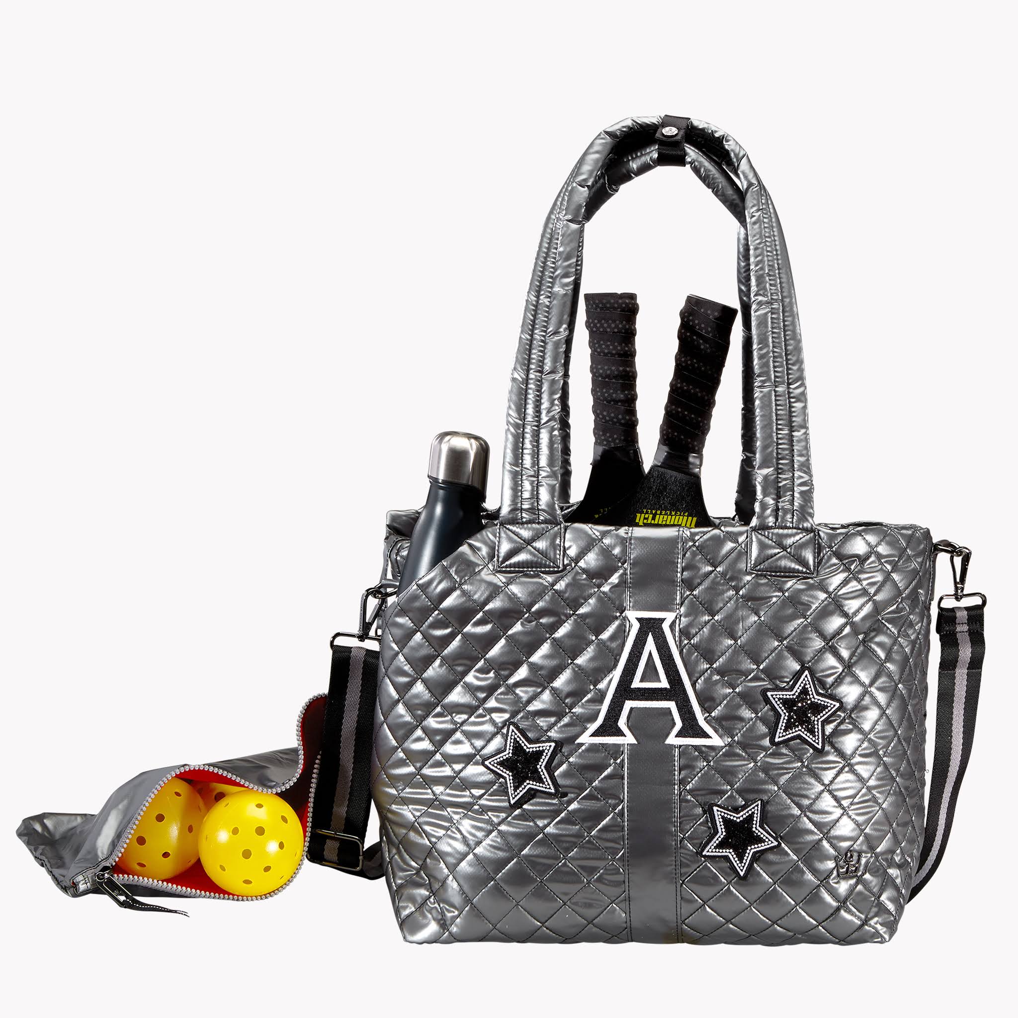 Kitchen Sink Tote Gunmetal Silver D6041
