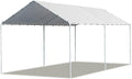 Heavy Duty Metal Portable Garage (White) 235 Inchx116 Inchx102 Inch N714