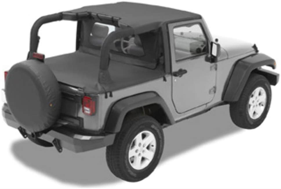 Black Diamond Header-style Bikini Top for Wrangler JK 2-Door J916241