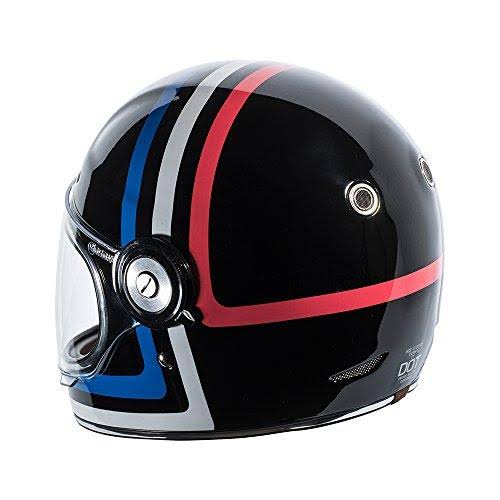 Gold Metallic Retro Full Face Helmet Q717953