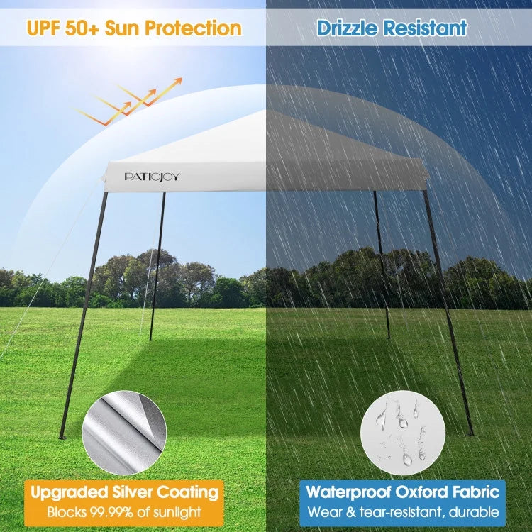 Pop-Up Canopy with Mesh Sidewalls - 10 x 10 Feet - UPF 50+ M841