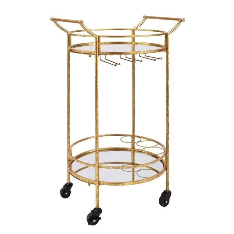 Gold Metal Bar Cart H262