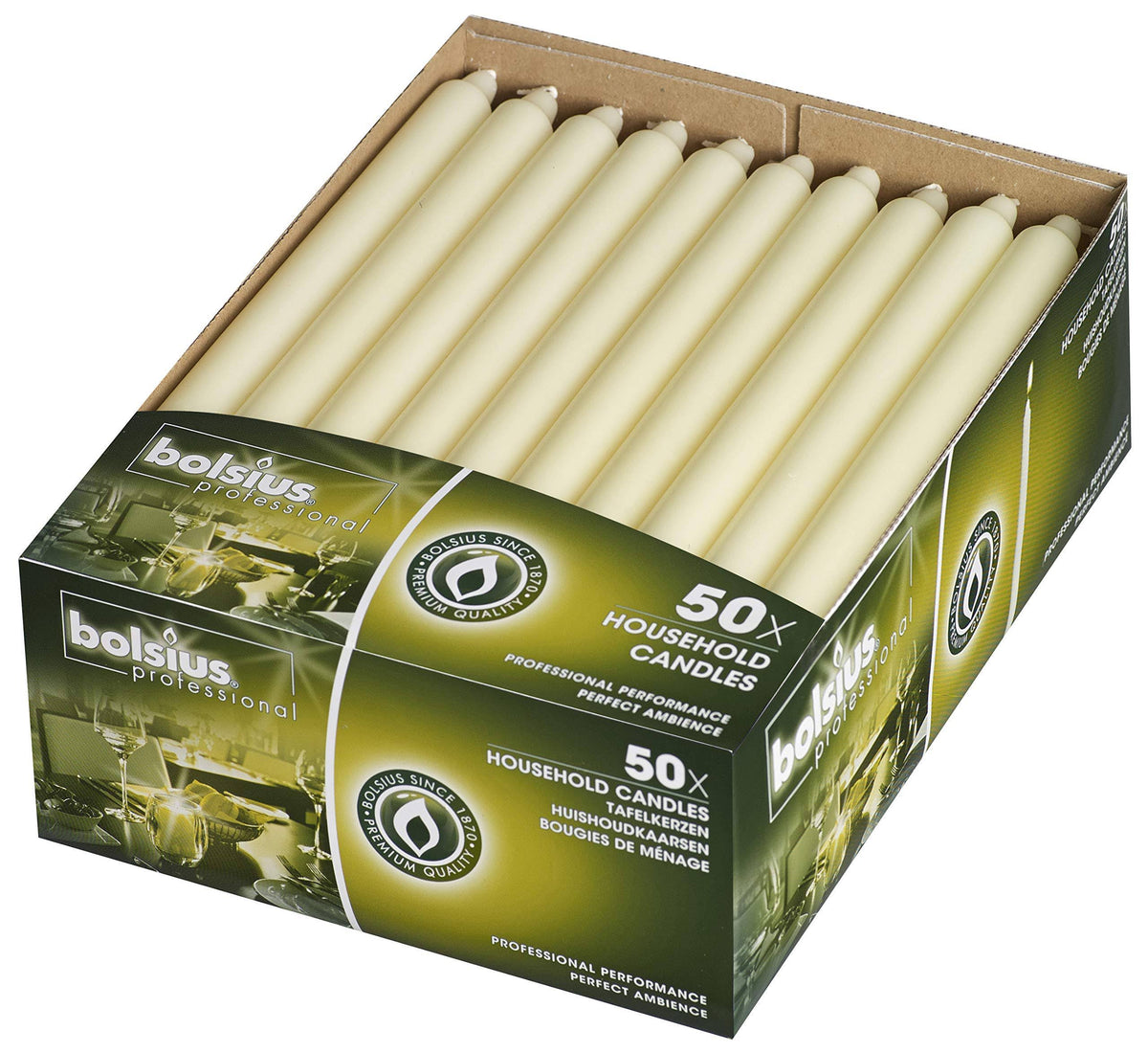 Ivory Table Candle 12 inch N972