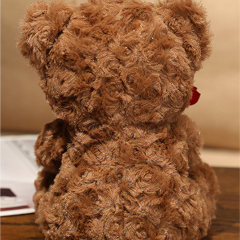 Dark Brown Roses Teddy Bear Plush Toy S6644