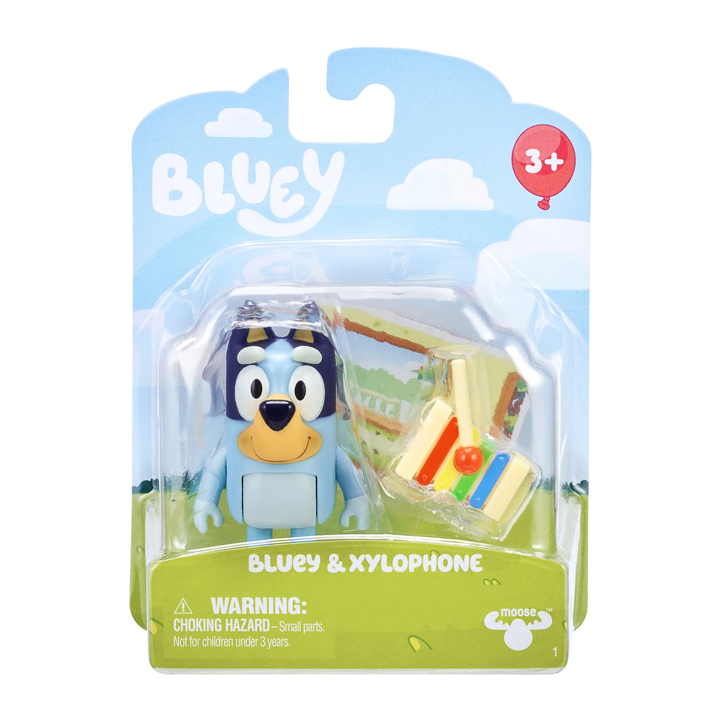 Bluey Story Starter Pack, 1 2-3" Plastic Toy Figure and Accessory, Multi-Color A64150