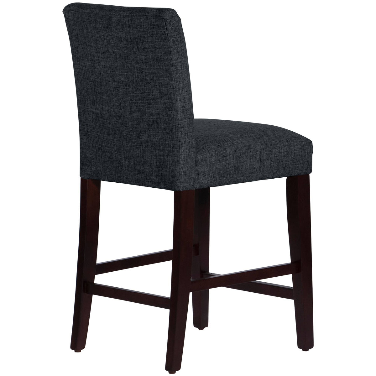 Black Linen Counter Height Barstool J200