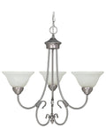 Matte Nickel 3 Light Chandelier X578