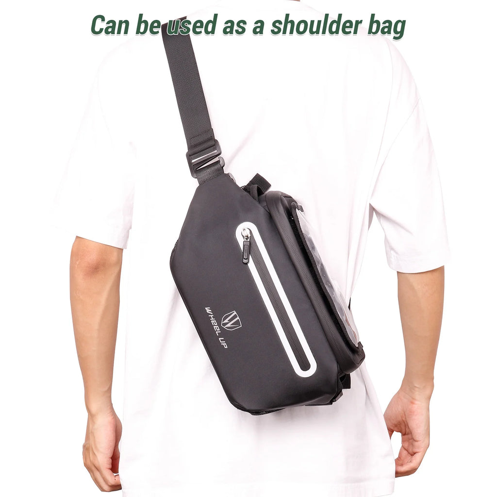 Bike Handlebar Bag with Foldable Touchscreen Phone Holder F21264