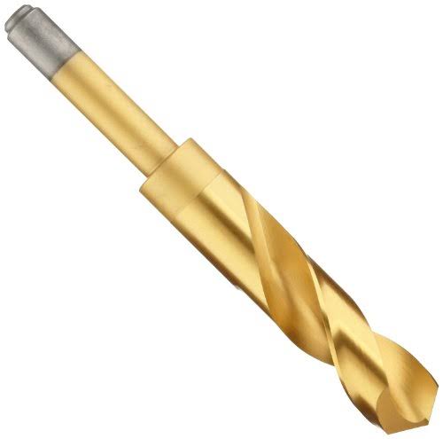 Reduced Shank Drill Bit, 1 in, 118°, Cobalt, Tin Q26574