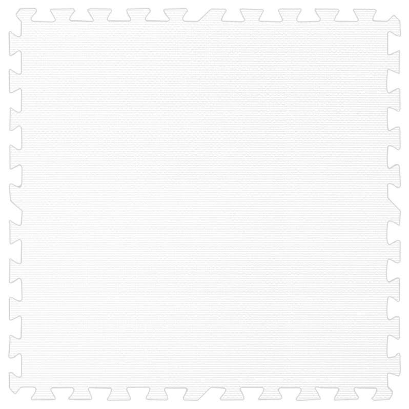 White 10 x 14 Eva Foam Interlocking Floor Set L53337