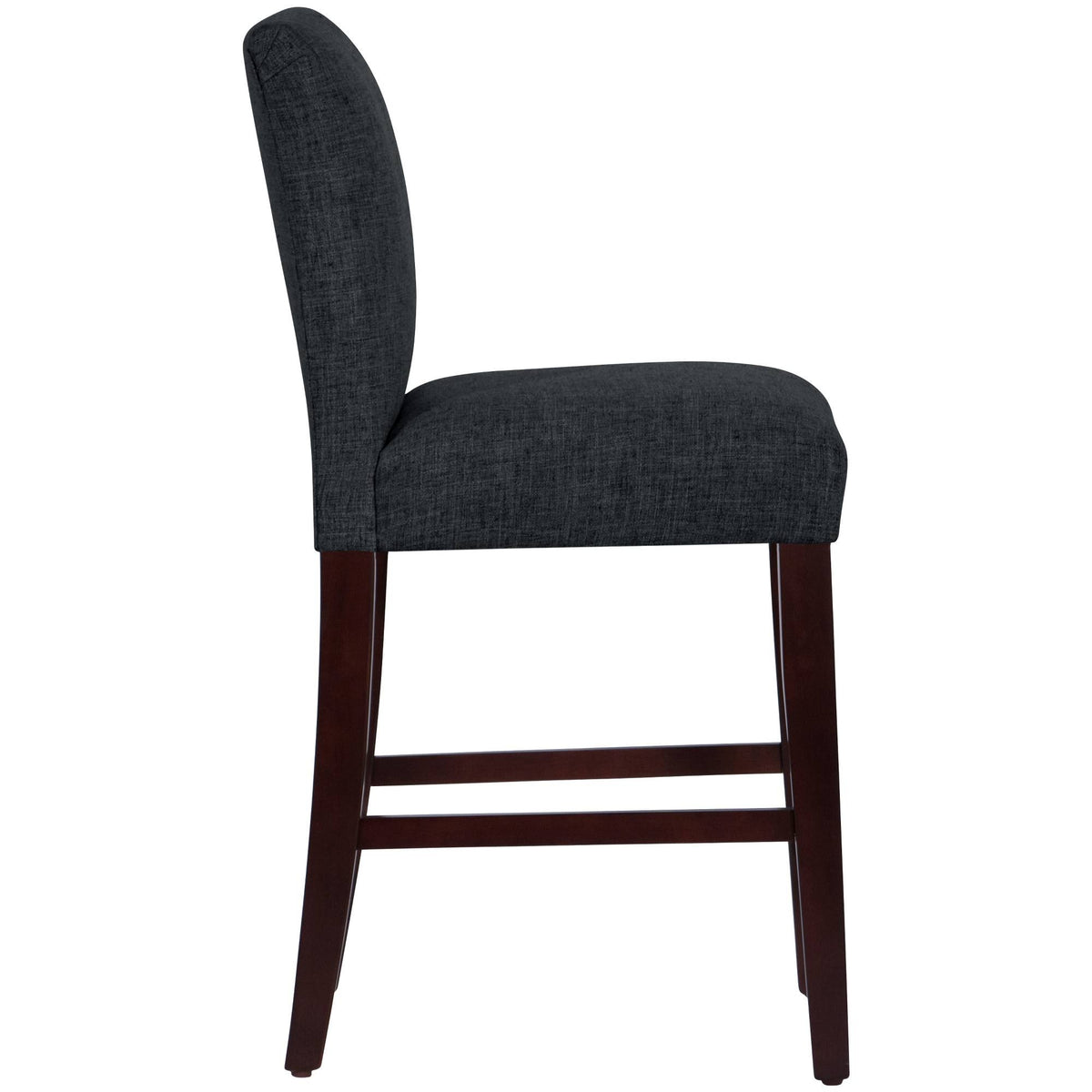 Black Linen Counter Height Barstool J200