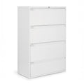 White 4-Drawer Lateral File Cabinet U2202