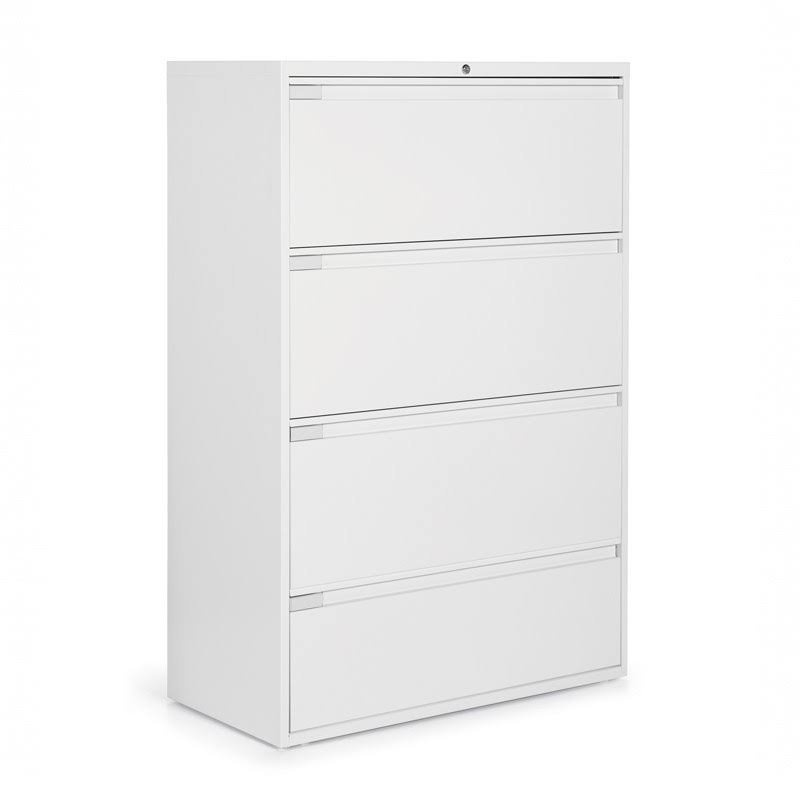 White 4-Drawer Lateral File Cabinet U2202