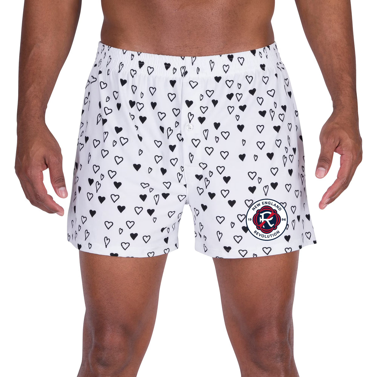 Men's White Knit Boxers N6507