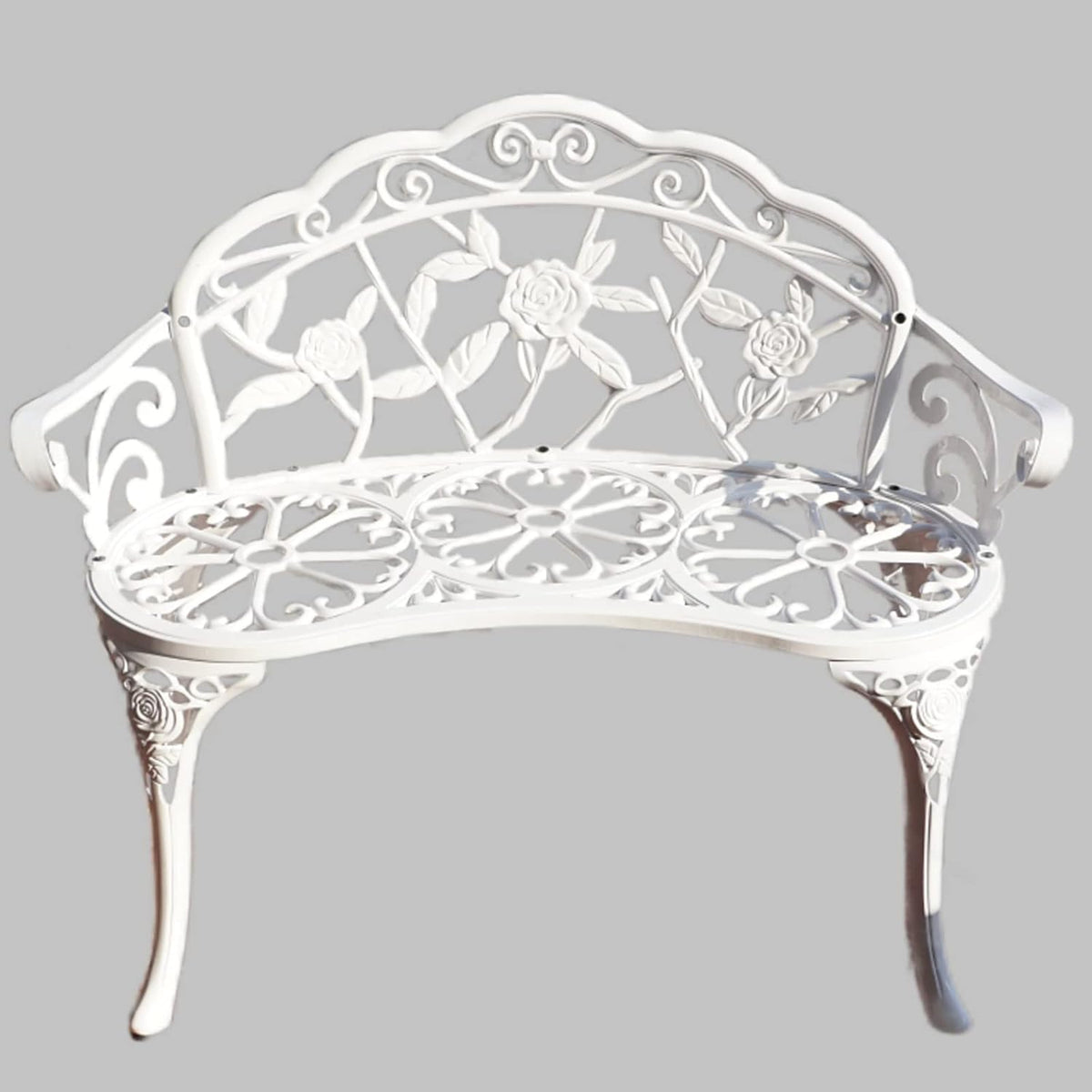 Bronze Metal Outdoor Garden Bench X2189
